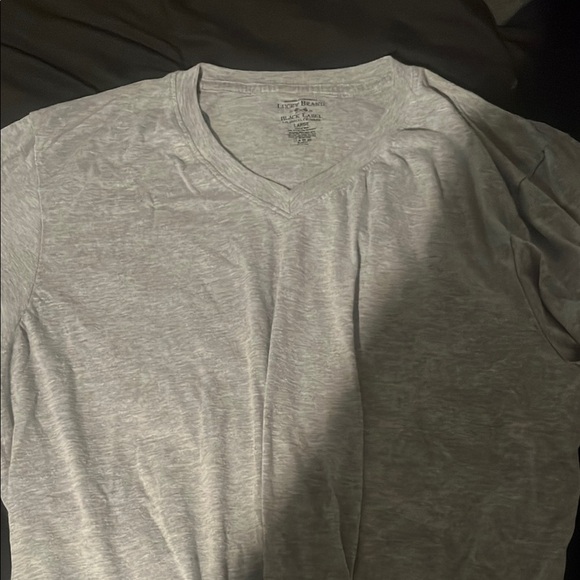 Light Gray V-Neck T-Shirt - Picture 1 of 2